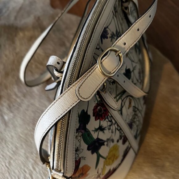 Gucci Flora Nice Coated Canvas Satchel - Picture 5 of 8